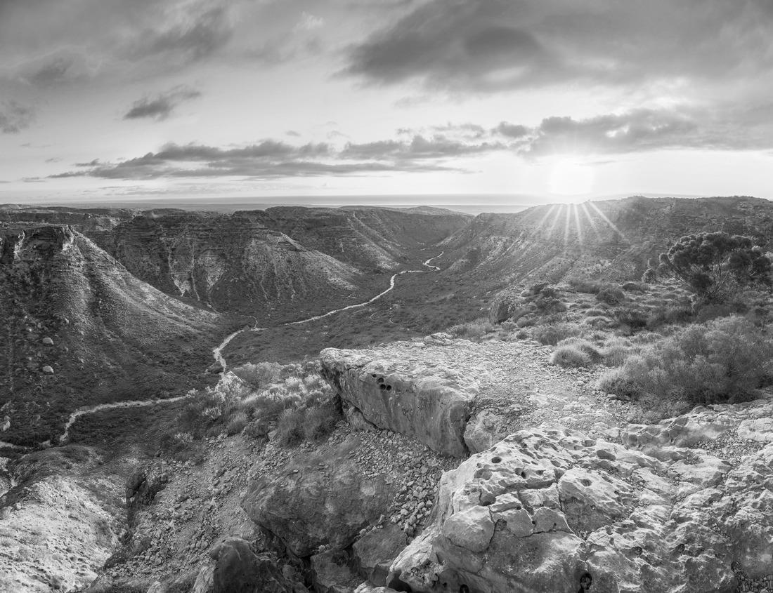Noah Jigsaw Puzzle Beautiful evening twilight at Lake Biber near Rogers, Arkansas in black white 1000 pieces