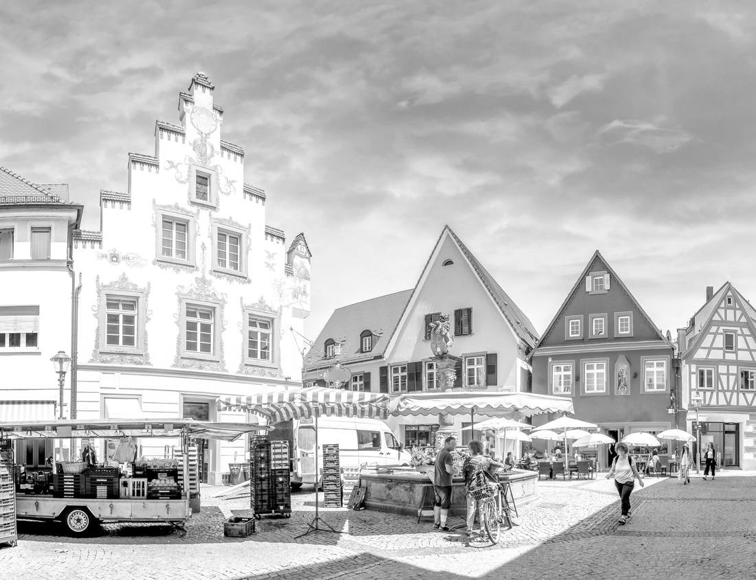 Noah Jigsaw Puzzle Historic Lebanon City Hall building, downtown skyline, and Colburn Park in Grafton County, western New Hampshire in black white 1000 pieces