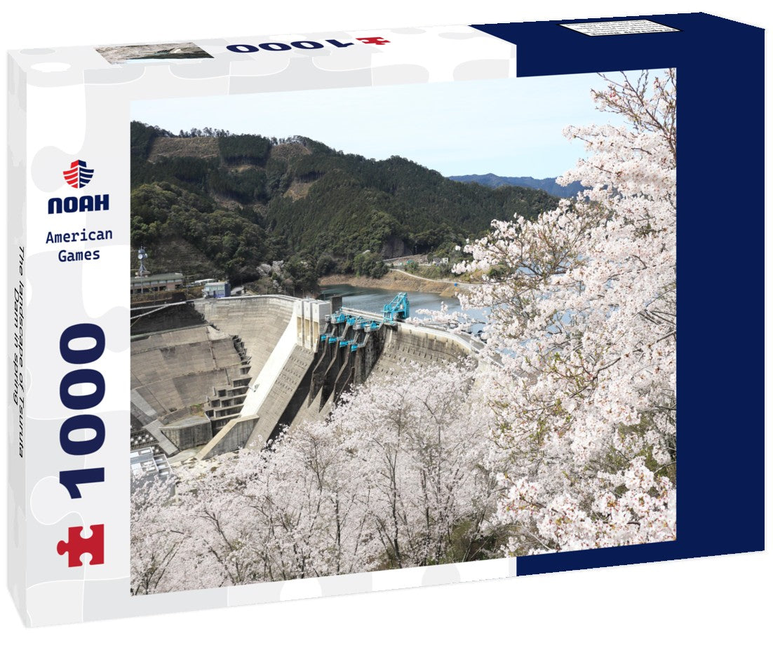 The landscape of Tsuruta Dam in spring 1000pc Puzzle