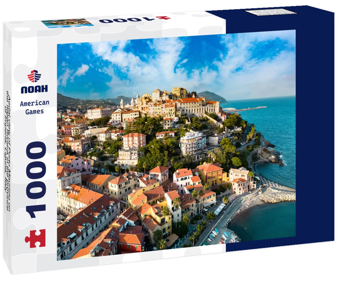 Noah Jigsaw Puzzle Aerial view of Porto Maurizio on the Italian Riviera in the province of Imperia, Liguria, Italy 1000 pieces