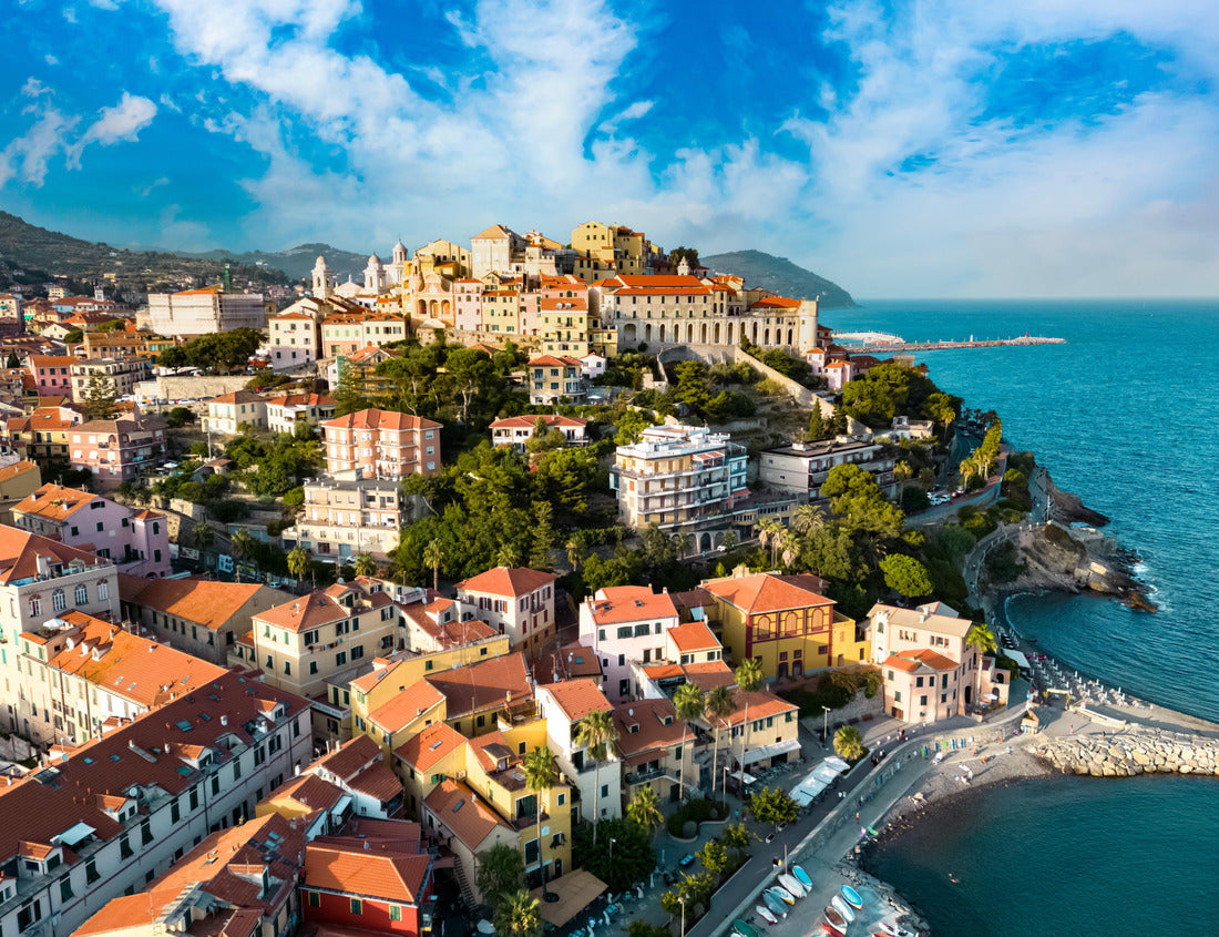 Noah Jigsaw Puzzle Aerial view of Porto Maurizio on the Italian Riviera in the province of Imperia, Liguria, Italy 1000 pieces
