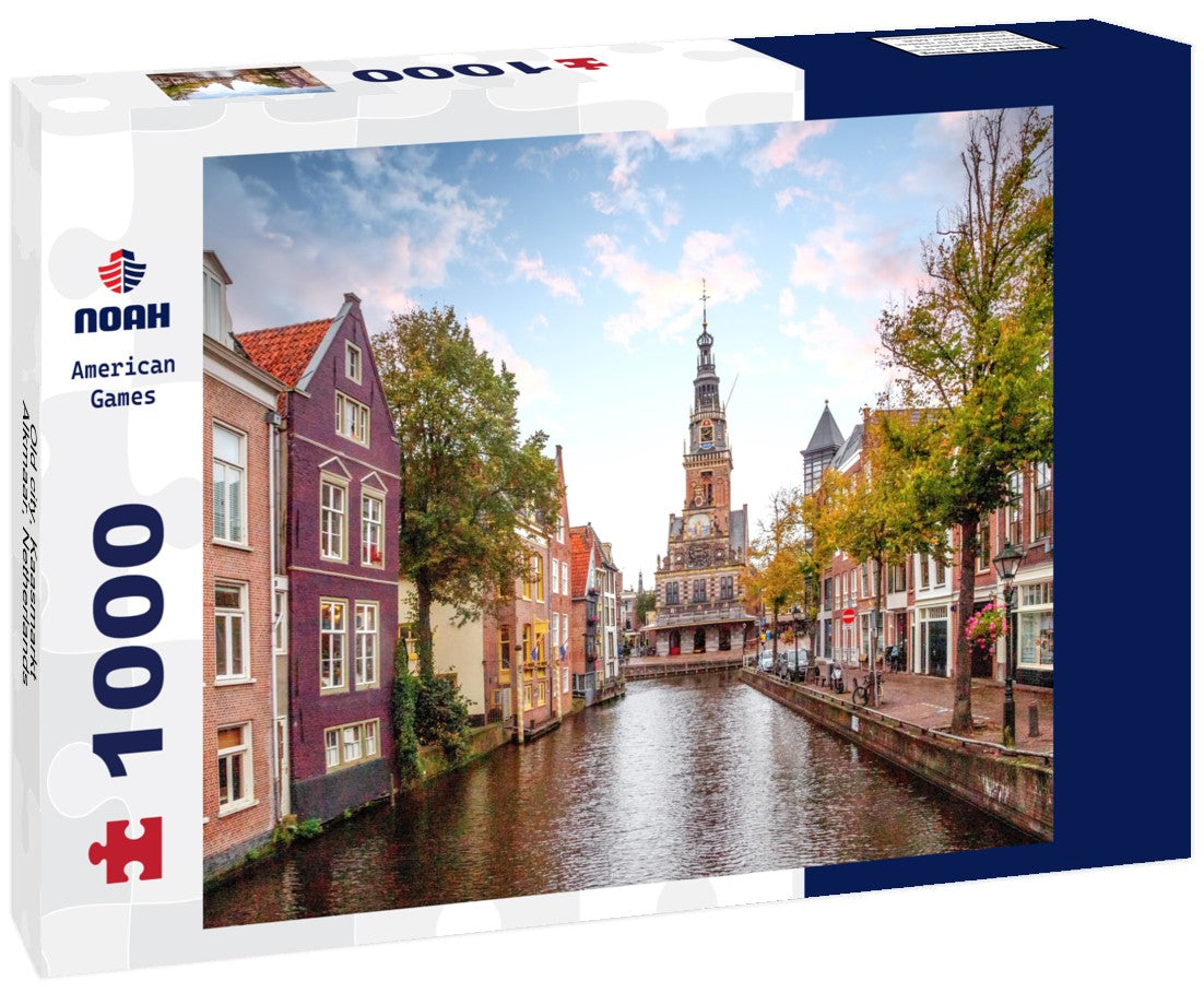 Old city, Kaasmarkt, Alkmaar, Netherlands 1000pc Puzzle