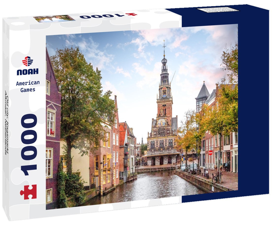 Old city, Kaasmarkt, Alkmaar, Netherlands 1000pc Puzzle