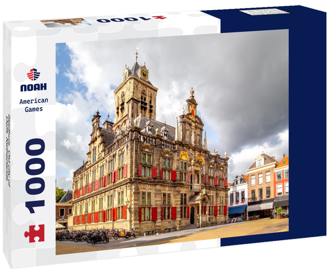 Stadhuis, Old city of Delft, Netherlands 1000pc Puzzle