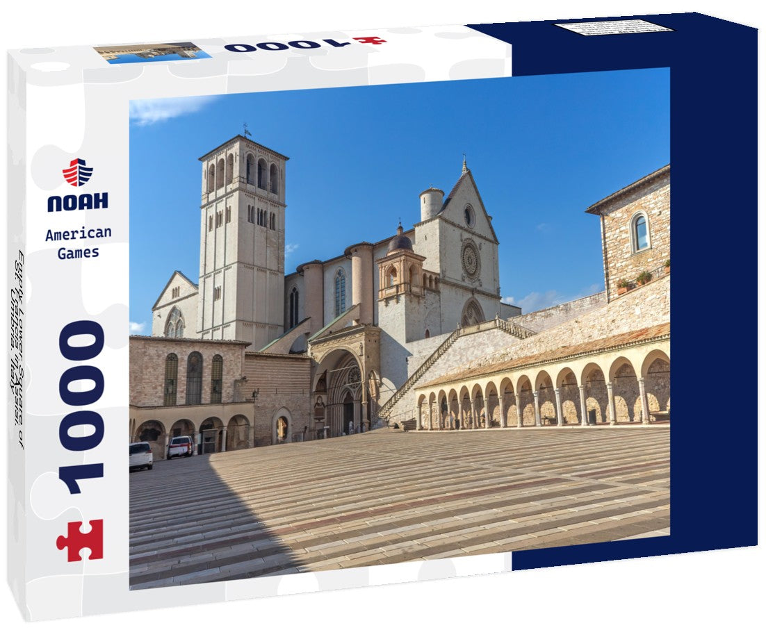 Noah Jigsaw Puzzle Empty Lower Square of St. Francis in Assisi. Umbria. Italy 1000 pieces