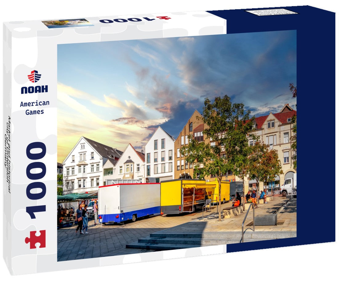 Noah Jigsaw Puzzle Market and historical city of Gütersloh, Germany 1000 pieces