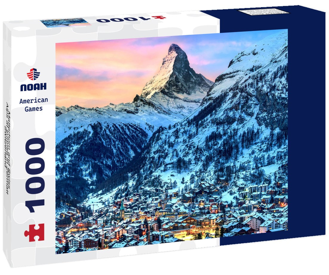 Noah Jigsaw Puzzle Matterhorn and Swiss Alps at sunrise in Zermatt, Switzerland 1000 pieces