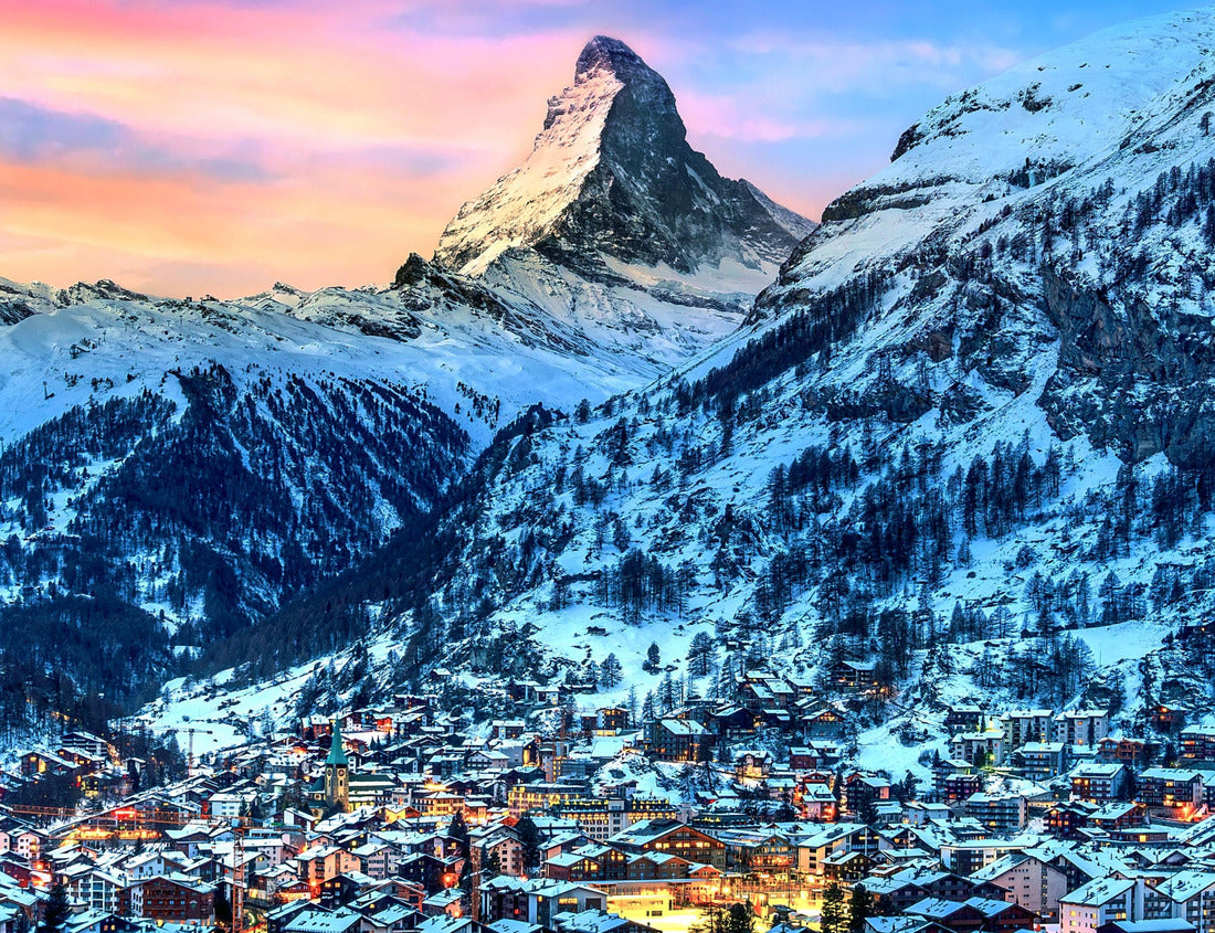 Noah Jigsaw Puzzle Matterhorn and Swiss Alps at sunrise in Zermatt, Switzerland 1000 pieces