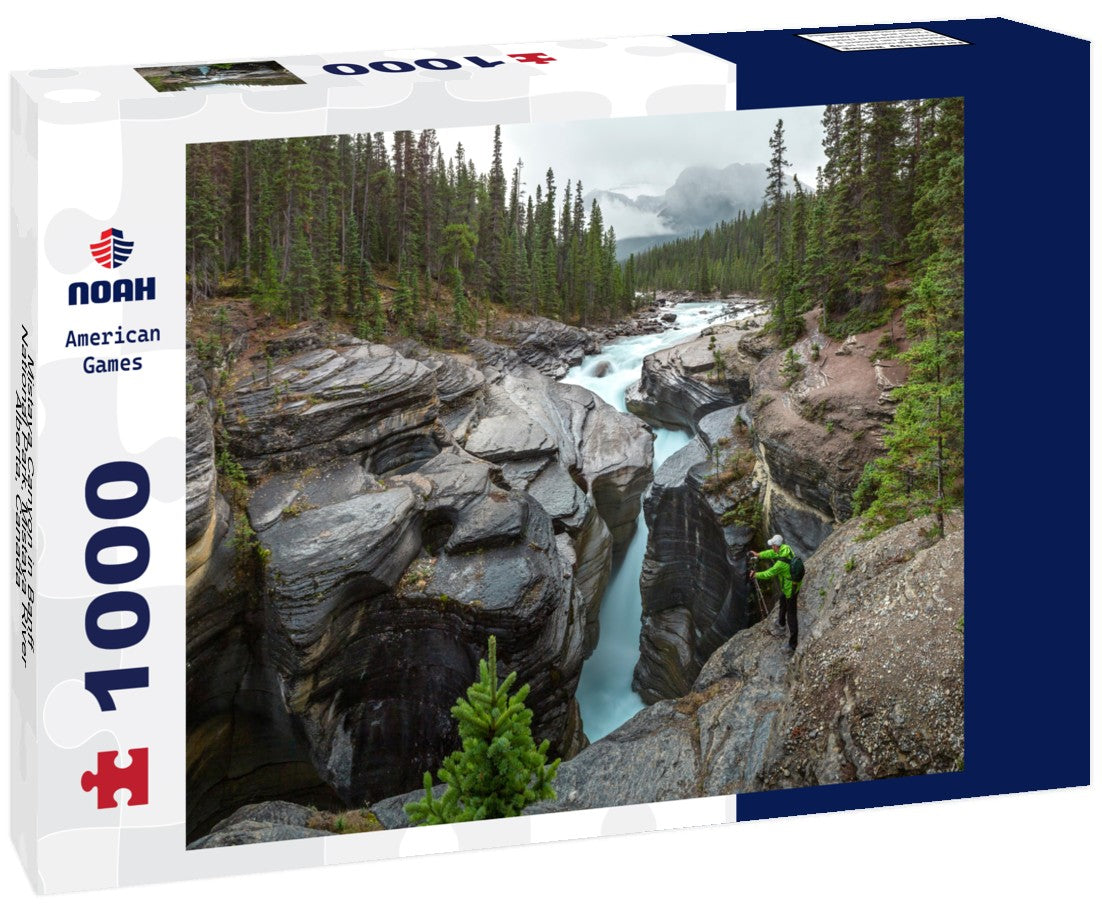 Mistaya Canyon in Banff National Park, Mistaya River, Alberta, Canada 1000pc Puzzle