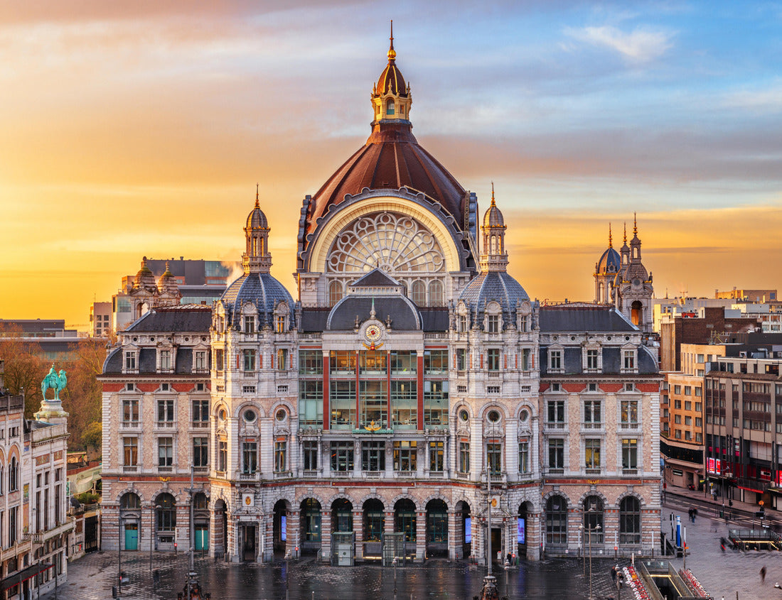 Noah Jigsaw Puzzle Antwerp, Belgium cityscape at Centraal Railway Station at dawn 1000 pieces
