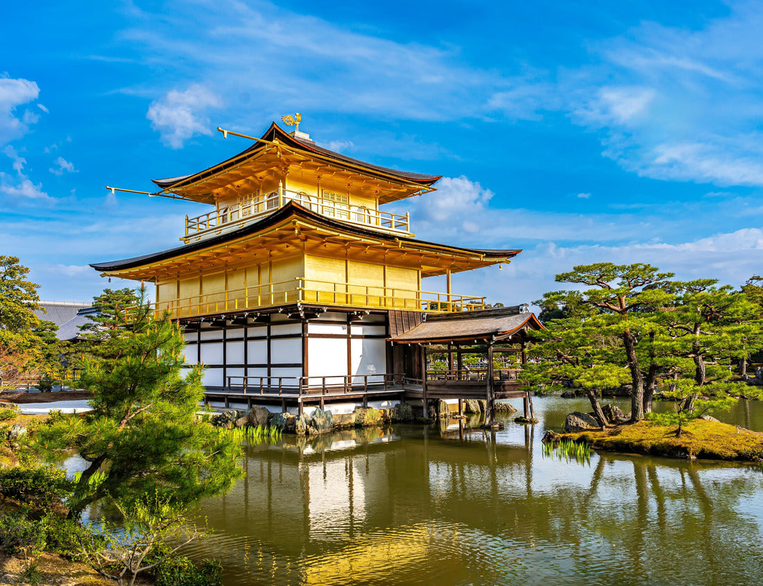 Noah Jigsaw Puzzle Kinkakuji Temple by the middle of the pond surrounded with Japanese garden 1000 pieces