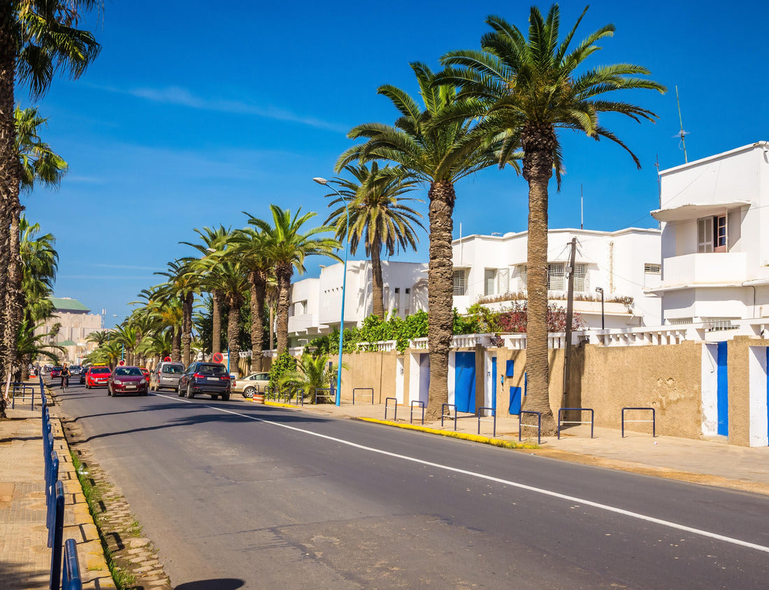 Typical street of Casablanca, Morocco. Downtown of Casablanca 1000pc Puzzle
