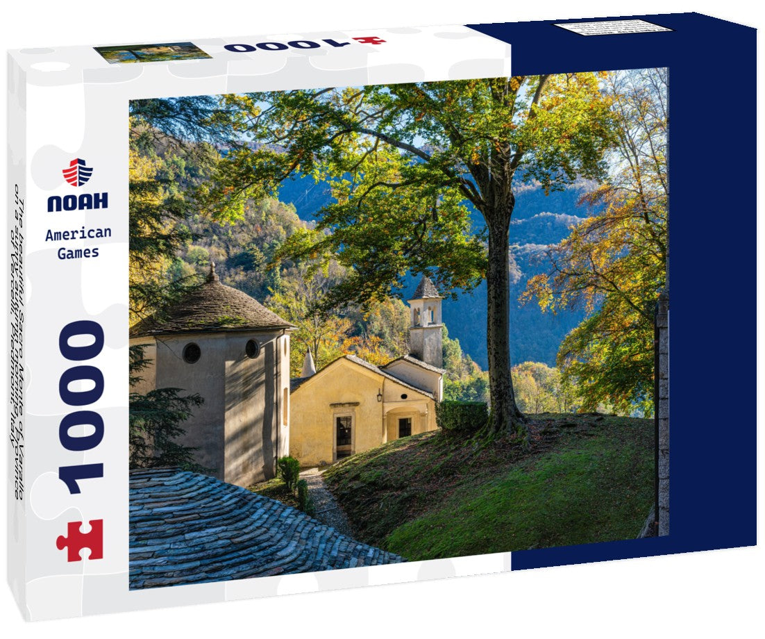 The beautiful Sacro Monte of Varallo on a sunny autumn morning. Province of Vercelli, Piedmont, Italy 1000pc Puzzle