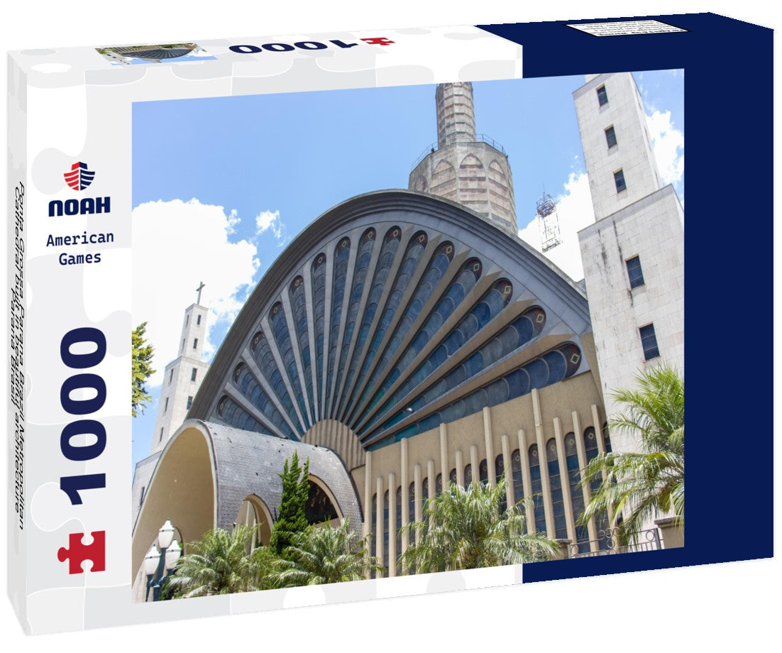 Ponta Grossa Parana Brazil Metropolitan Cathedral built in beautiful architecture Paraná Brasil 1000pc Puzzle