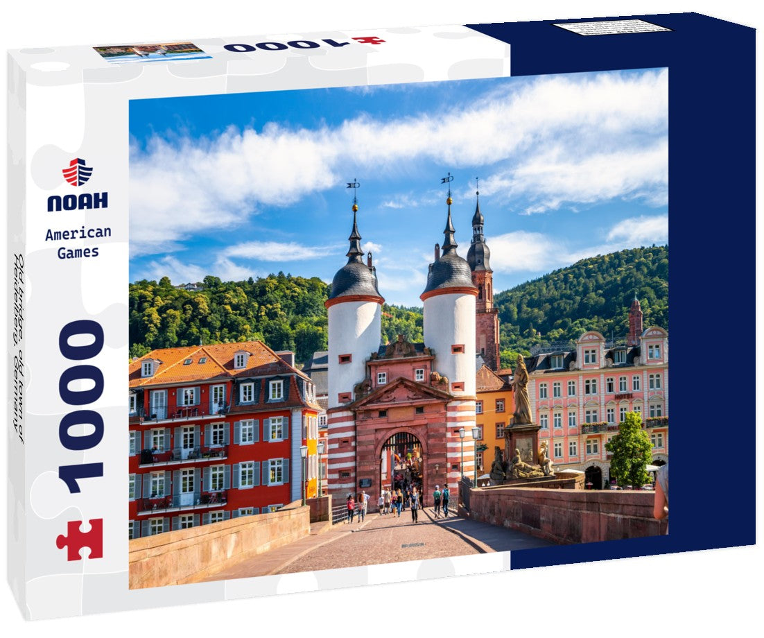 Old bridge, old town of Heidelberg, Germany 1000pc Puzzle