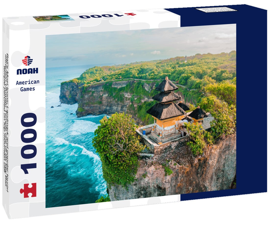 Noah Jigsaw Puzzle Bali's Most Iconic Landmark and popular tourist attraction Uluwatu Temple one of six key Bali temple perched on top mountain cliff 1000 pieces