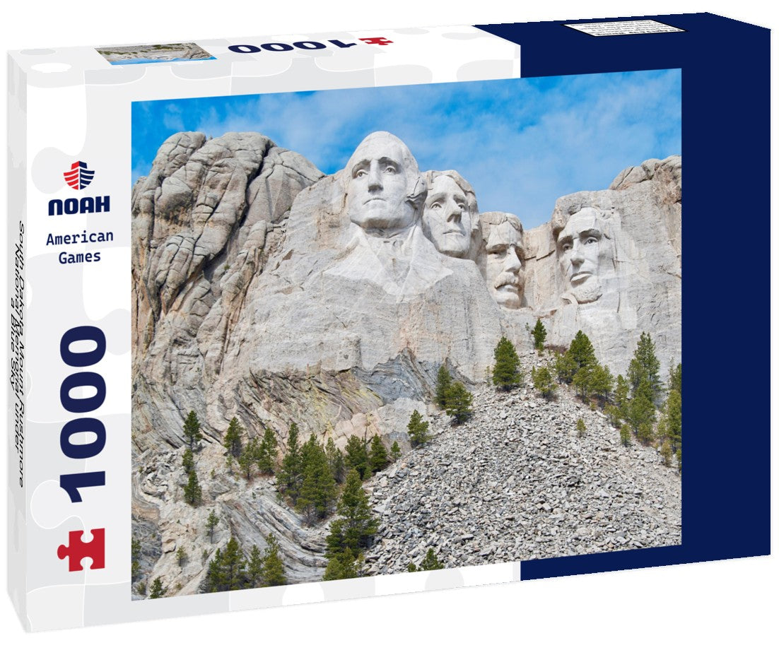 South Dakota Mount Rushmore National Memorial under a Blue Sky 1000pc Puzzle
