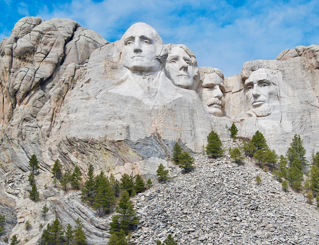 South Dakota Mount Rushmore National Memorial under a Blue Sky 1000pc Puzzle