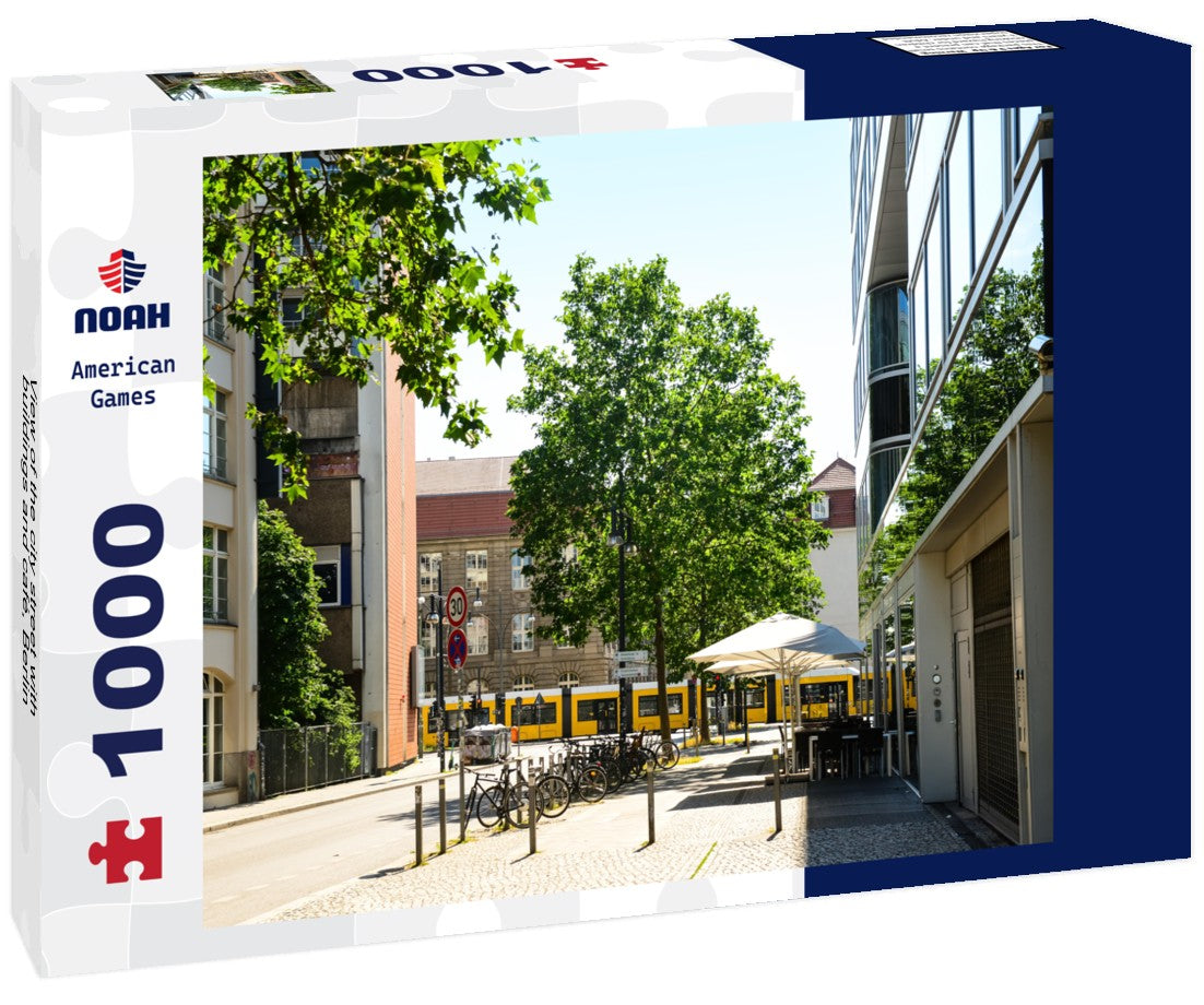 the city street with buildings and café, Berlin 1000pc Puzzle