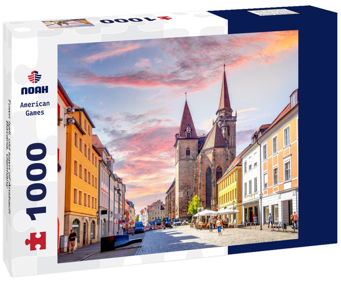 Town hall, old town of Ansbach, Bavaria, Germany 1000pc Puzzle