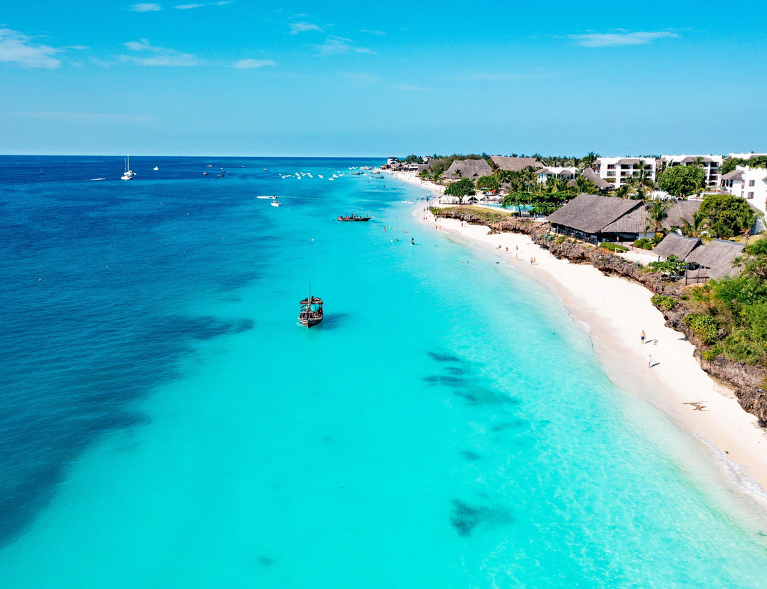 Noah Jigsaw Puzzle Aerial view of the beach at Nungwi in Zanzibar, Tanzania 1000 pieces