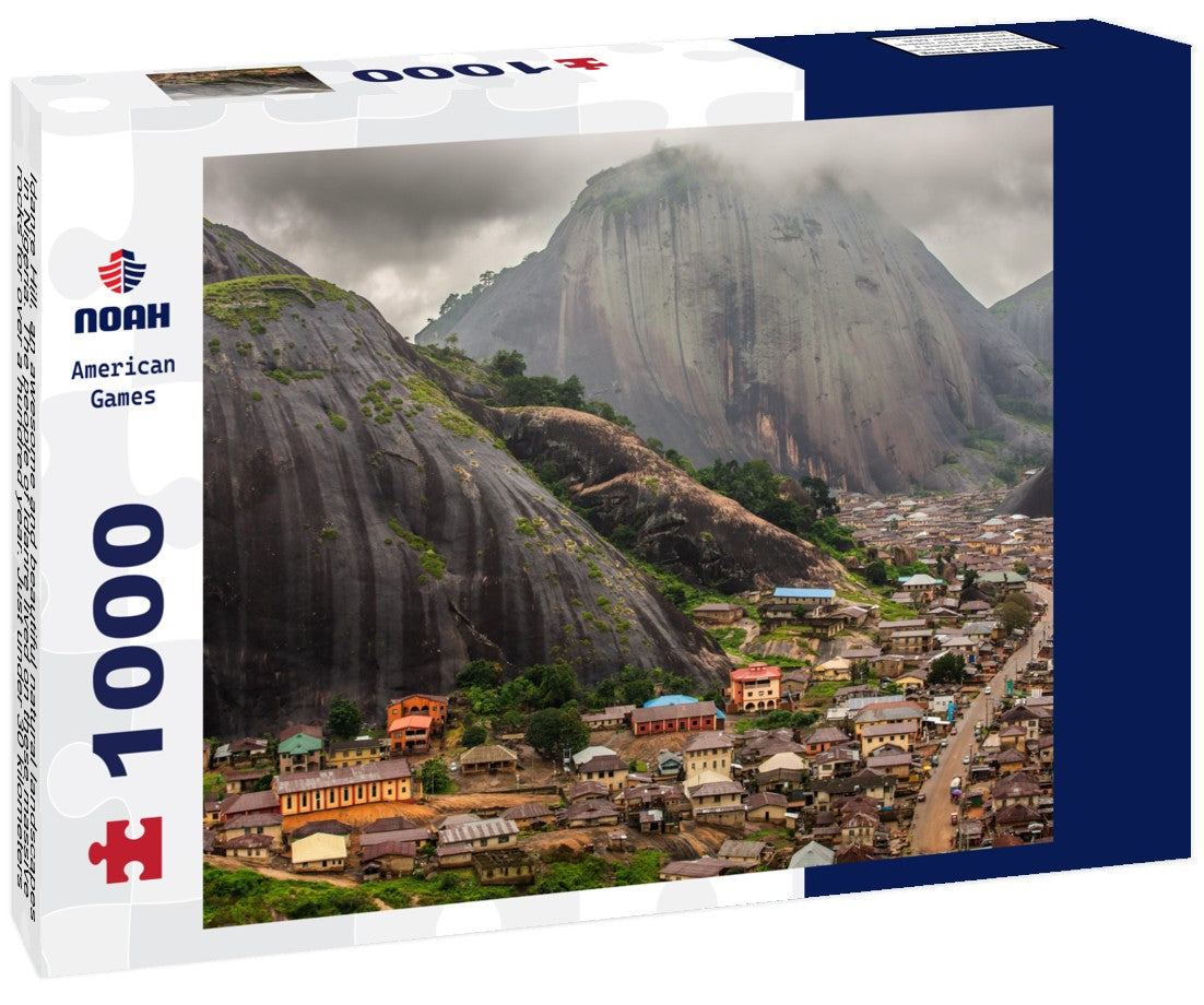 Noah Jigsaw Puzzle Idanre Hill, an awesome and beautiful natural landscapes in Nigeria. The people of Idanre lived on these massive rocks for over a hundred year. Just under 30 kilometers southwest of Akure, Ondo State 1000 pieces