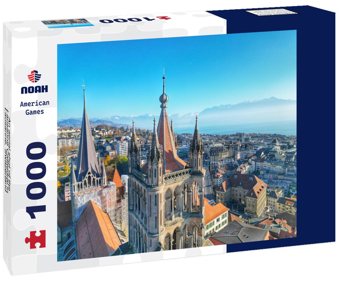 Noah Jigsaw Puzzle An aerial shot of the Lausanne Cathedral in Lausanne, Switzerland 1000 pieces