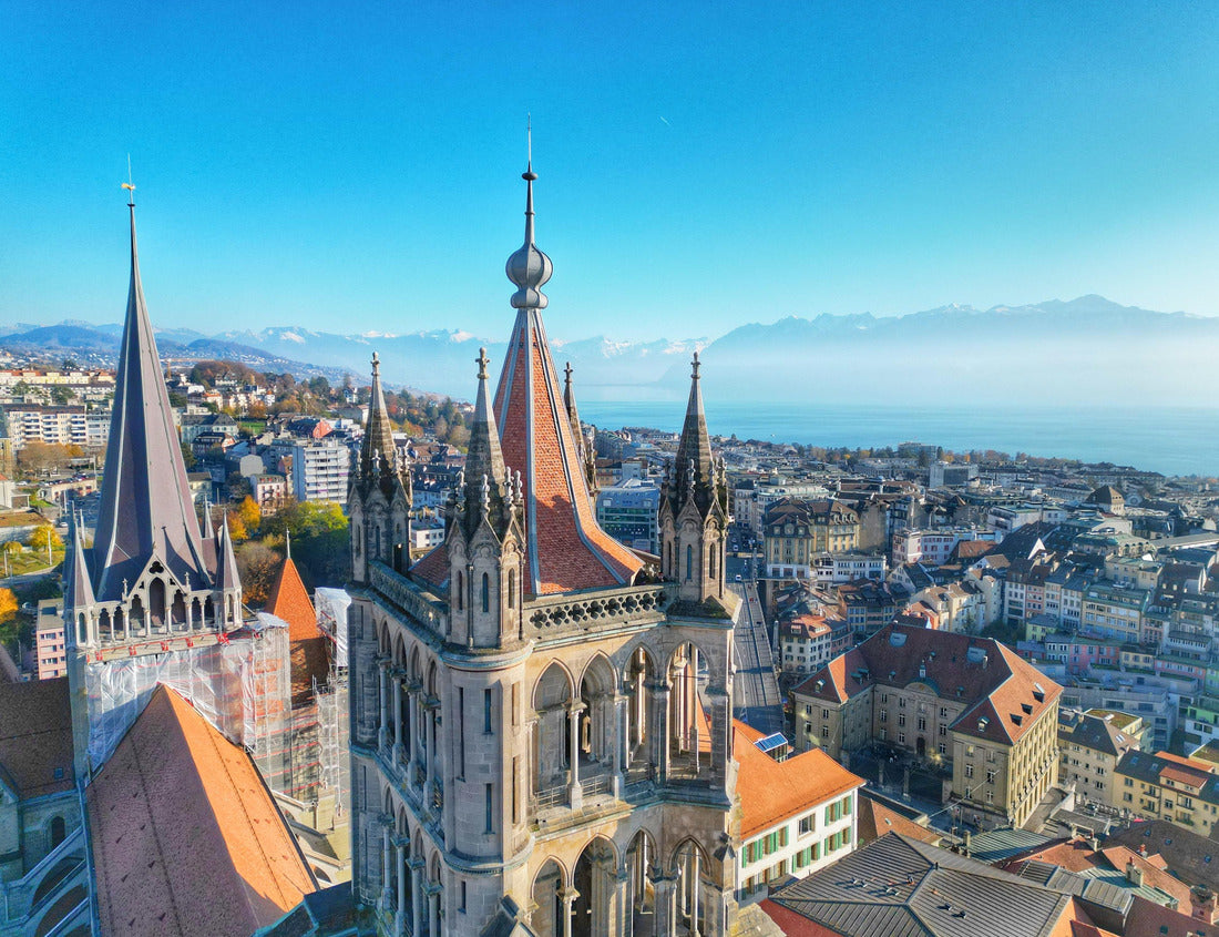 Noah Jigsaw Puzzle An aerial shot of the Lausanne Cathedral in Lausanne, Switzerland 1000 pieces