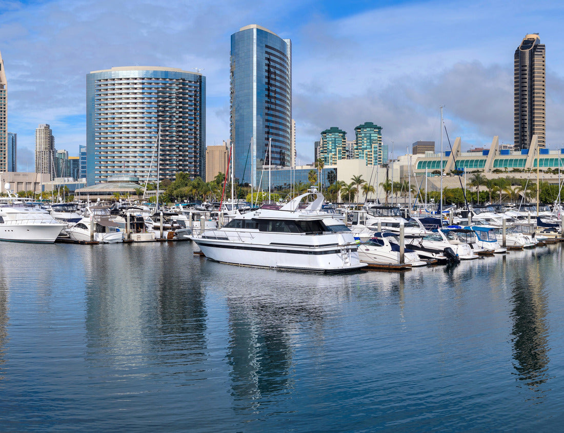 San Diego Marina - A the San Diego Marina on a calm, sunny winter's day. Downtown San Diego, California, USA 1000pc Puzzle