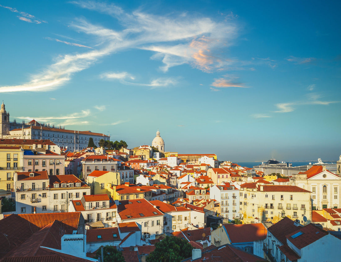 skyline of alfama district, the oldest neighborhood of Lisbon in Portugal 1000pc Puzzle