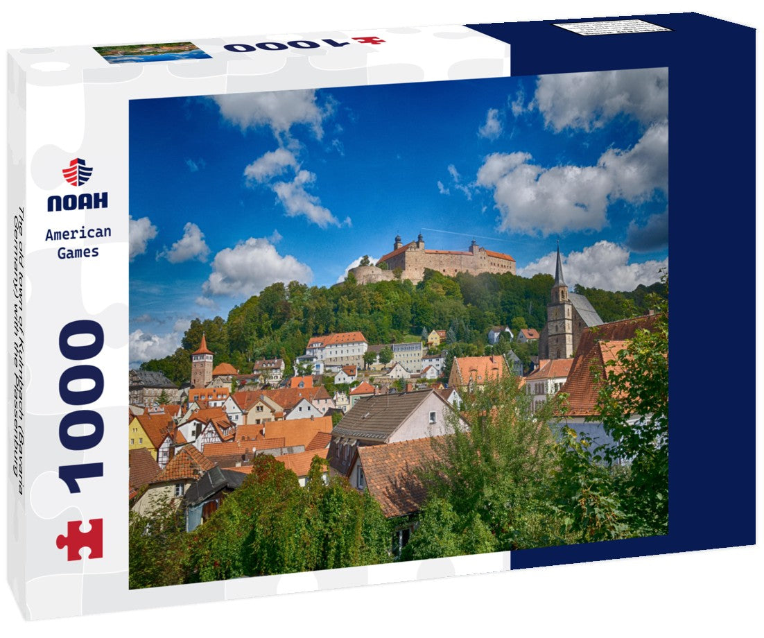The old town of Kulmbach (Bavaria, Germany) with the Plassenburg 1000pc Puzzle