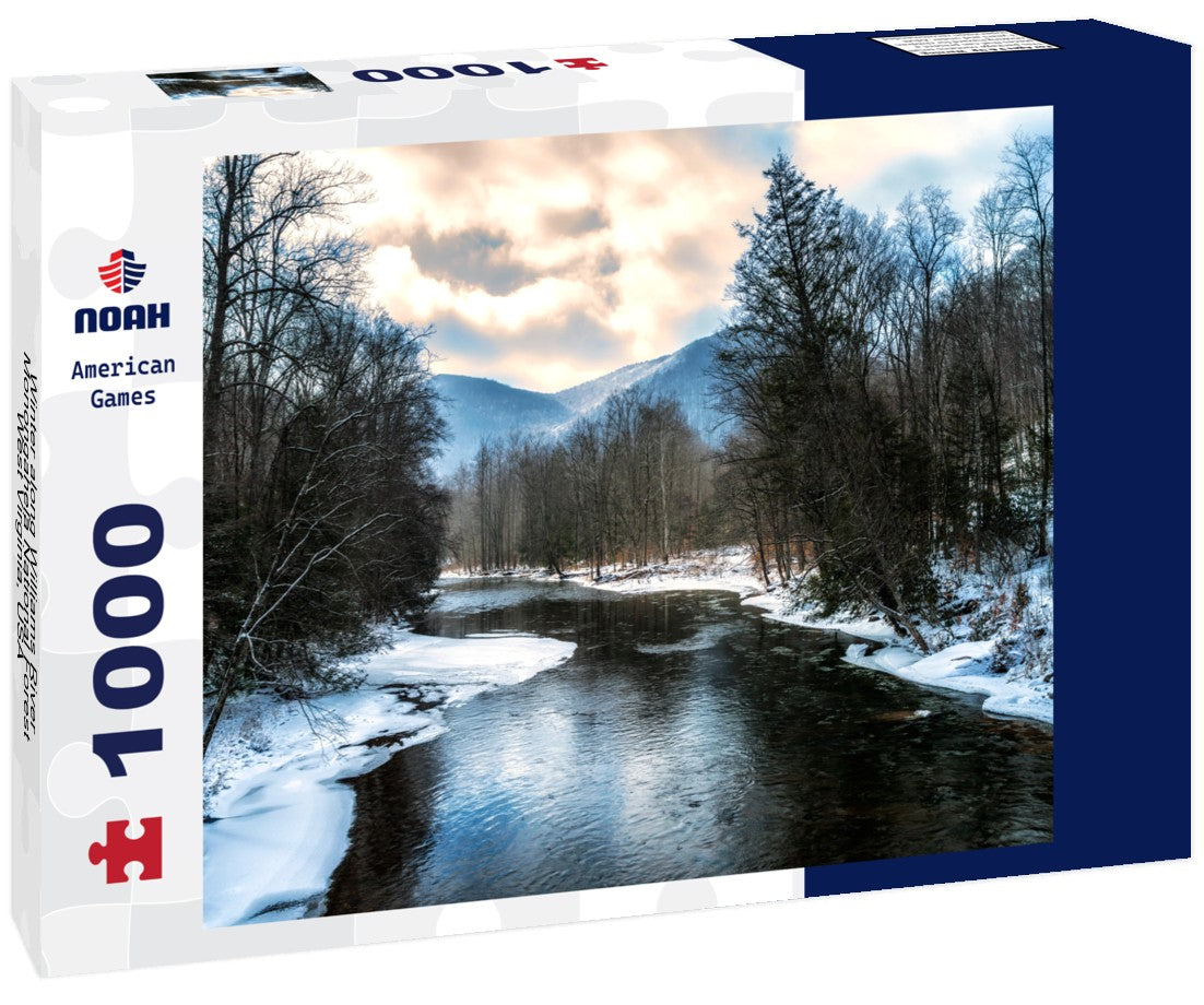 Winter along Williams River, Monongahela National Forest, West Virginia, USA 1000pc Puzzle
