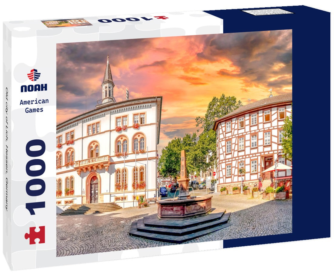 Old city of Lich, Hessen, Germany 1000pc Puzzle