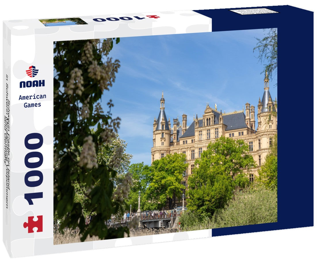 Schwerin Castle on Island in Schwerin Mecklenburg Vorpommern land Germany 1000pc Puzzle