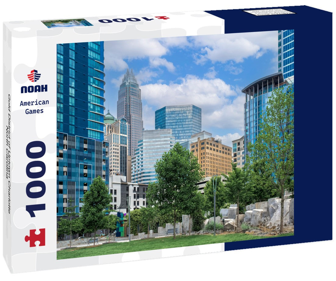 Noah Jigsaw Puzzle Gold District of Uptown Charlotte, North Carolina 1000 pieces
