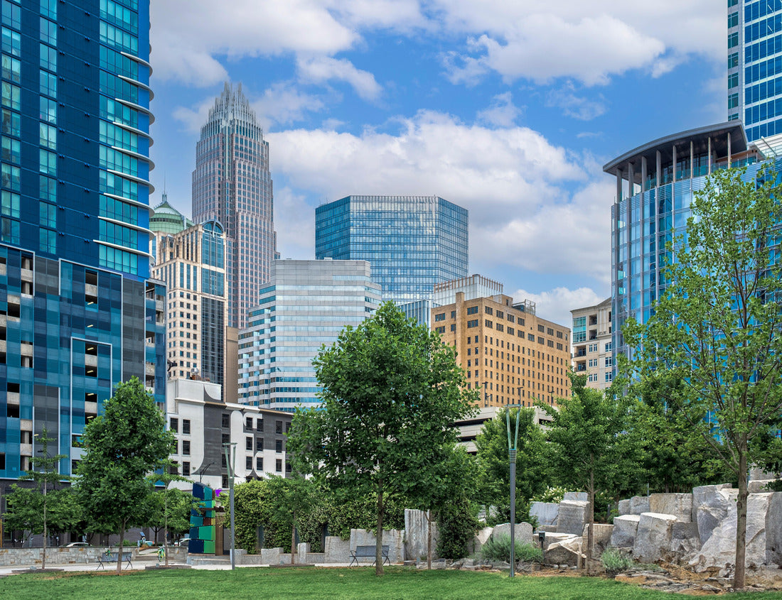 Noah Jigsaw Puzzle Gold District of Uptown Charlotte, North Carolina 1000 pieces