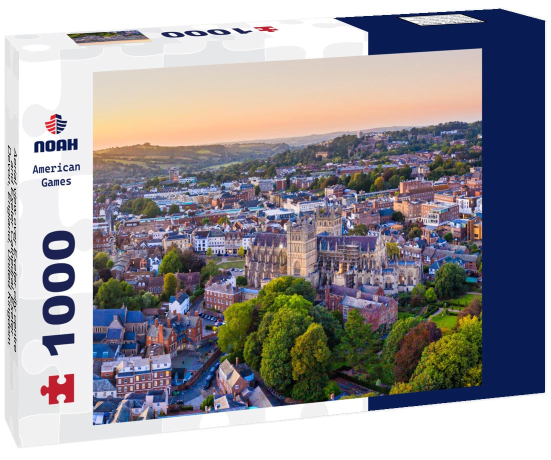Noah Jigsaw Puzzle Aerial view over Exeter city centre and Exeter Cathedral, Exeter, Devon, England, United Kingdom, Europe 1000 pieces