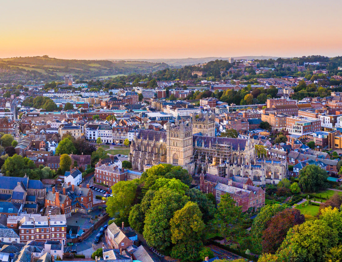 Noah Jigsaw Puzzle Aerial view over Exeter city centre and Exeter Cathedral, Exeter, Devon, England, United Kingdom, Europe 1000 pieces