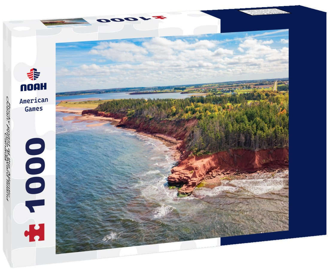 Rocky coast at the Atlantic Ocean. Prince Edward Island, Canada 1000pc Puzzle