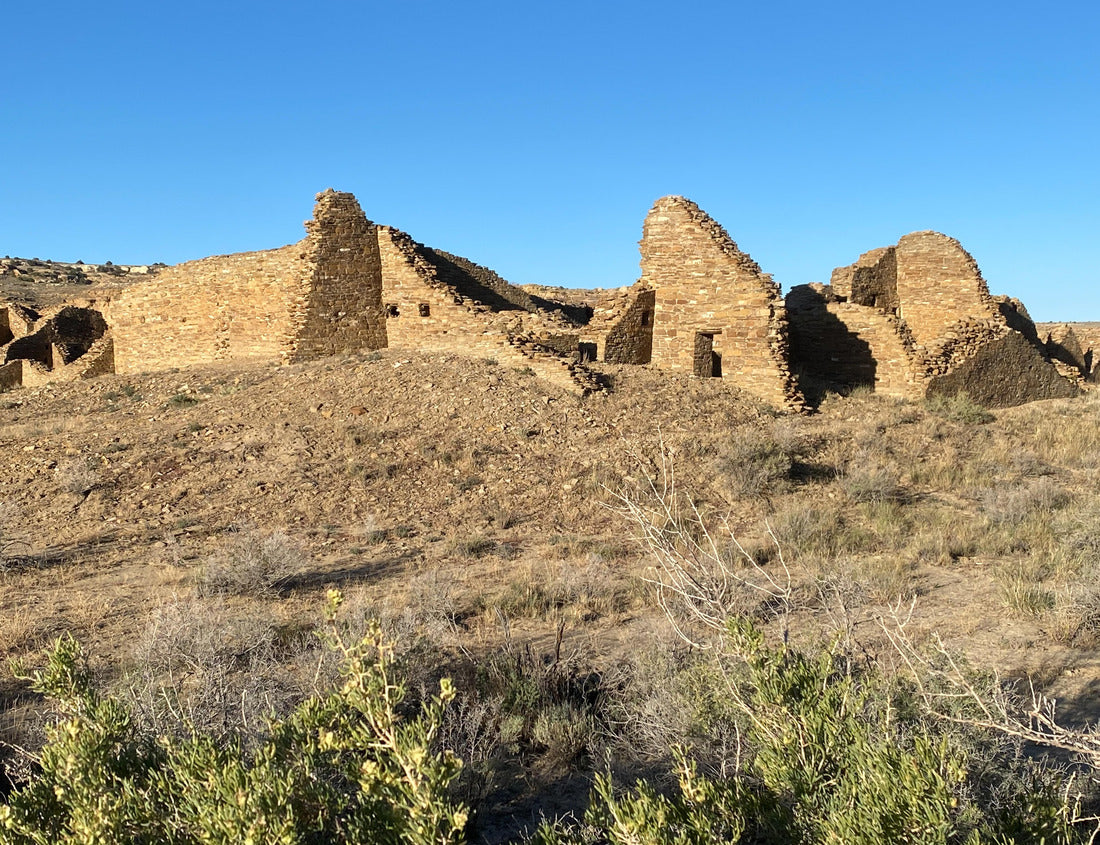 Pueblo del Arroyo great house at Chaco Culture National Historical Park in New Mexico. Chaco Canyon was a major Ancestral Puebloan culture center and has many pueblos 1000pc Puzzle