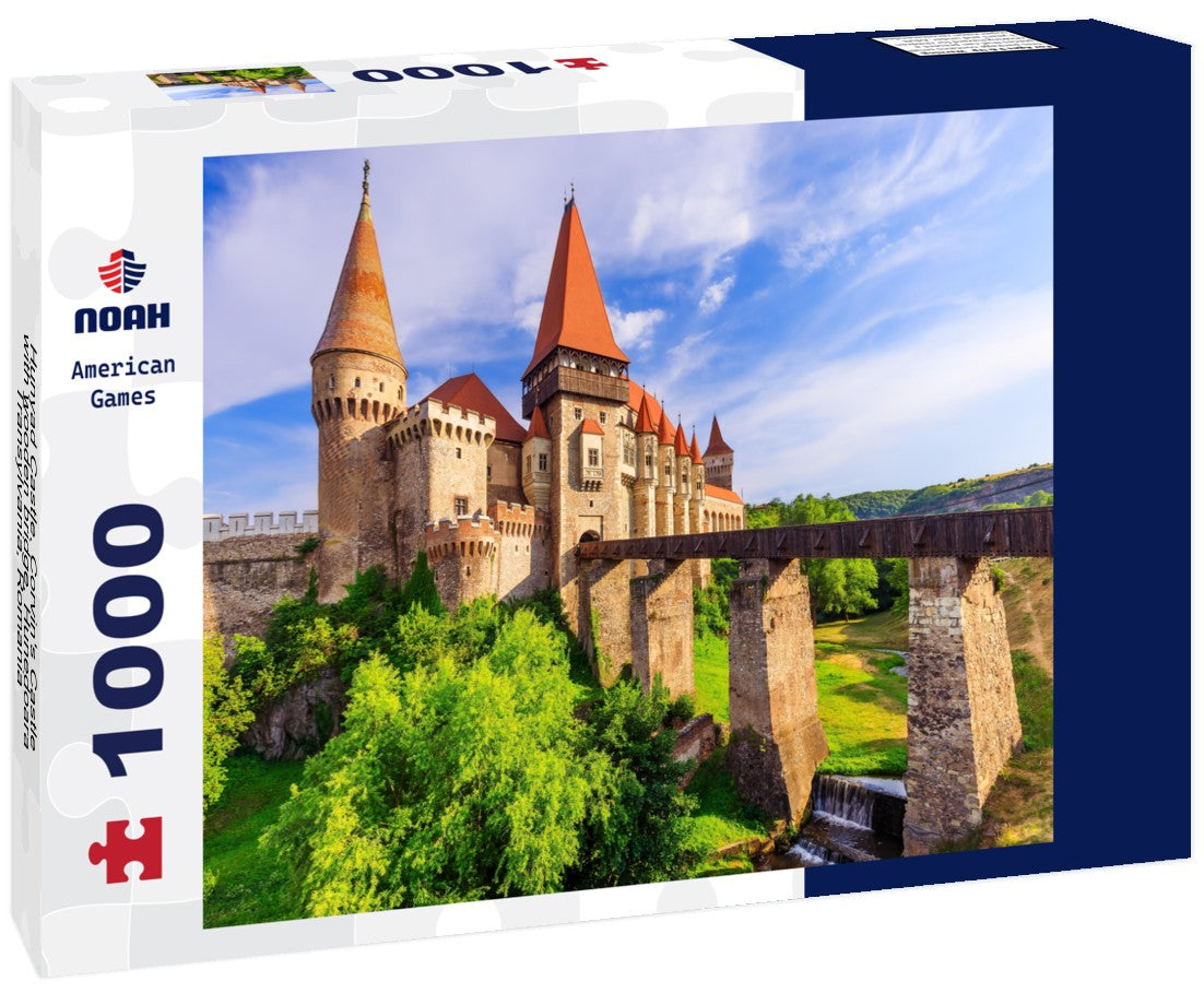 Noah Jigsaw Puzzle Hunyad Castle. Corvin's Castle with wooden bridge, Hunedoara, Transylvania, Romania 1000 pieces