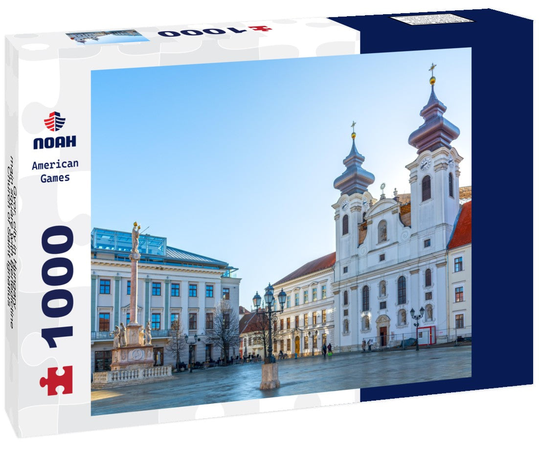 Noah Jigsaw Puzzle Gyor, city in Hungary, main square with Benedictine Church of Saint Ignatius of Loyola 1000 pieces