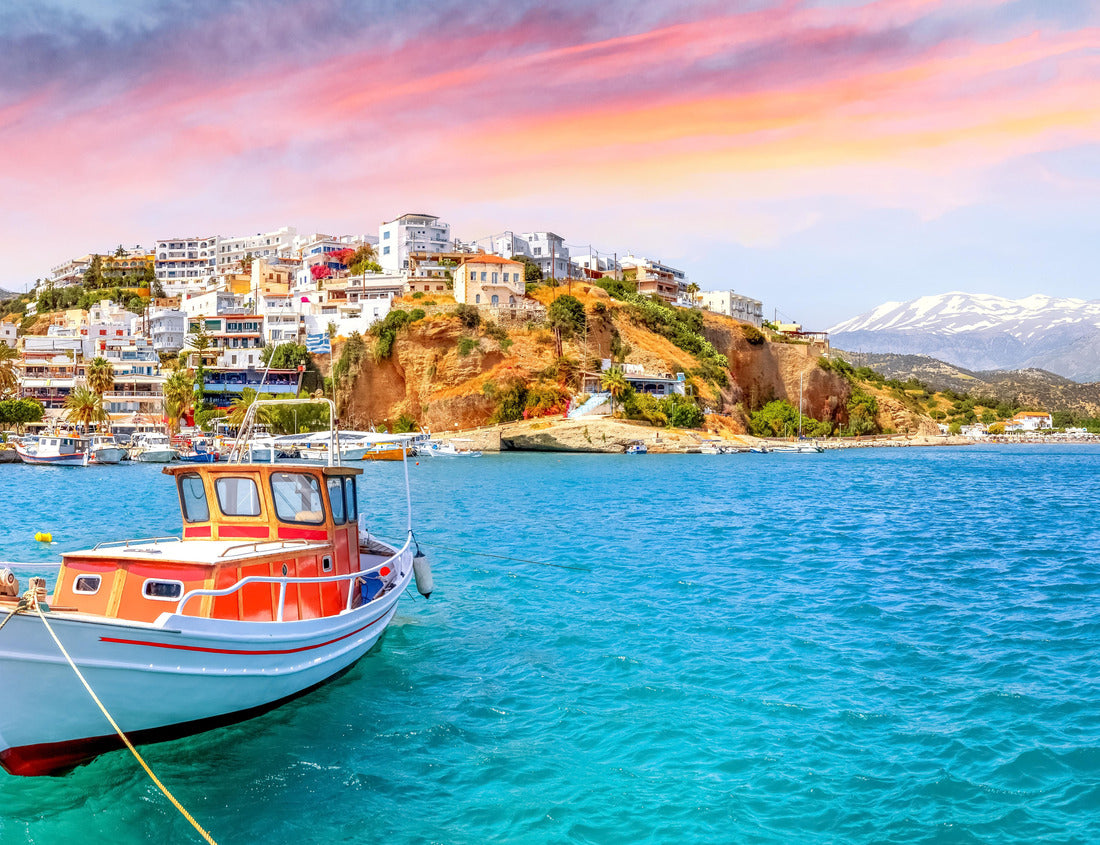 Old city of Agia Galini, Island Crete, Greece 1000pc Puzzle