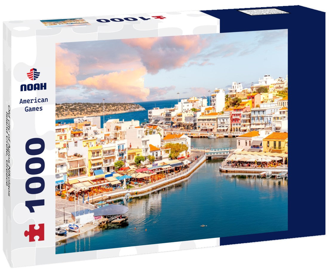 Old city of Agios Nikolaos, Island Crete, Greece 1000pc Puzzle