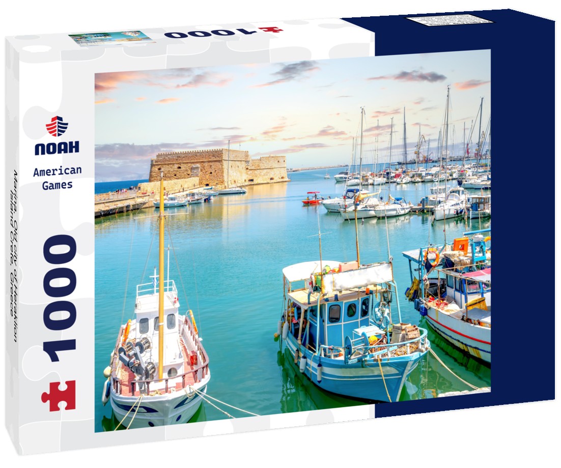 Noah Jigsaw Puzzle Marina, Old city of Heraklion, Island Crete, Greece 1000 pieces