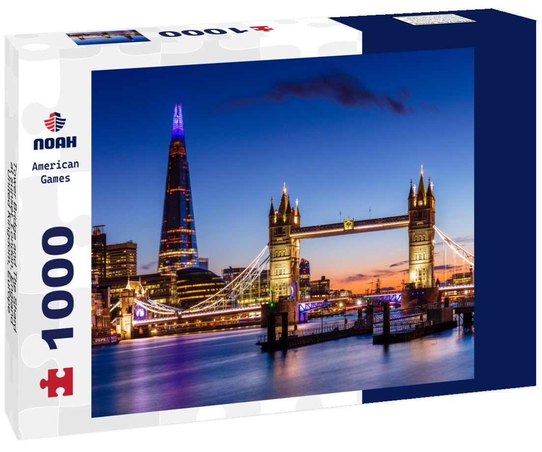 Tower Bridge and The Shard at sunset, London, England, United Kingdom, Europe 1000pc Puzzle