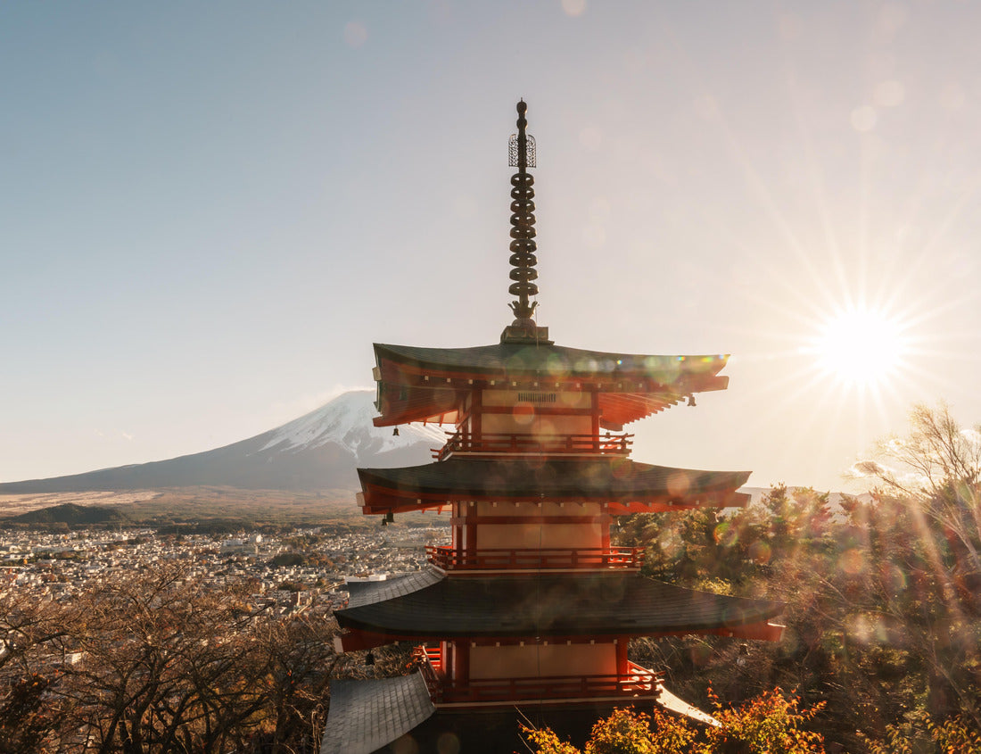 Noah Jigsaw Puzzle Mount Fuji view at Chureito Pagoda in Autumn season, Mt Fujisan in Arakurayama Sengen Park, Yamanashi, Japan. Landmark for tourists attraction. Japan Travel, Destination, Vacation and Mount Fuji Day 1000 pieces