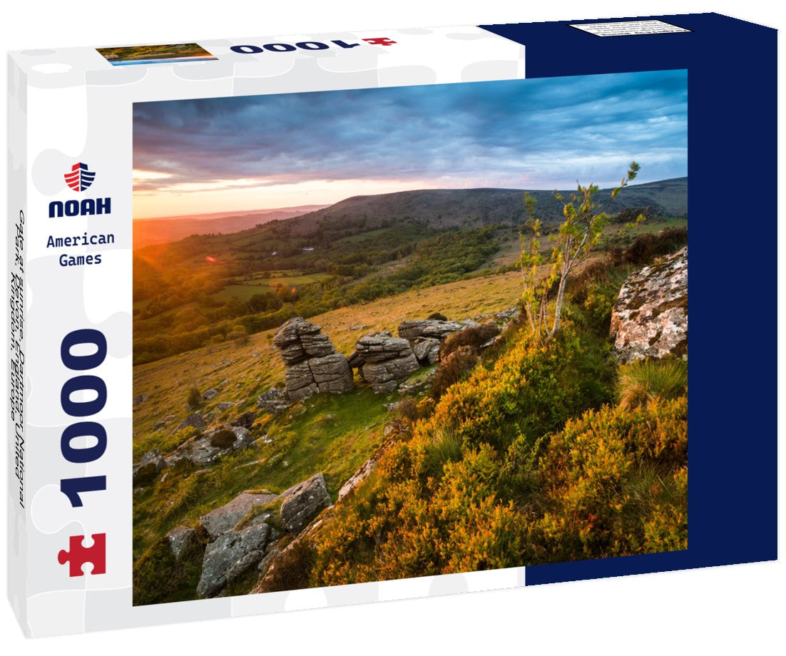 Noah Jigsaw Puzzle Gate at sunrise, Dartmoor National Park, Devon, England, United Kingdom, Europe 1000 pieces