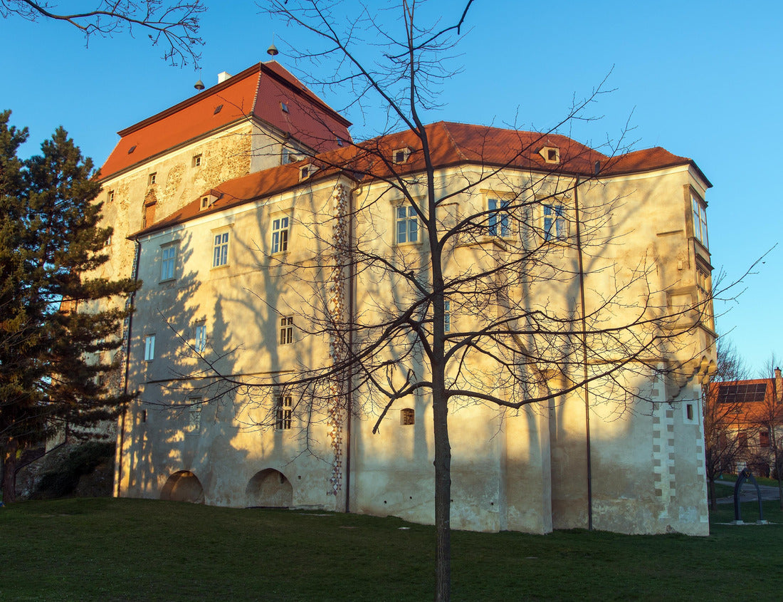 Miroslav Castle, evening view from the castle garden, Miroslav town, South Moravia, Czech Republic 1000pc Puzzle