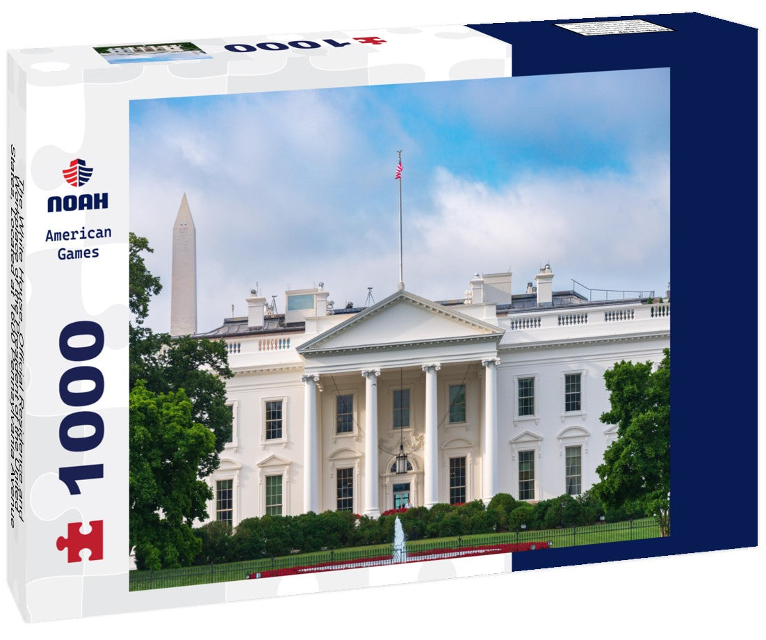 The White House, Official Residence and Workplace of the President of the United States, Located at 1600 Pennsylvania Avenue NW in Washington, D.C., USA 1000pc Puzzle